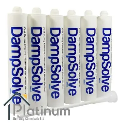 6 X DAMPSOLVE Damp Proof Injection Cream | DPC Course Rising Damp Treatment • £50.40