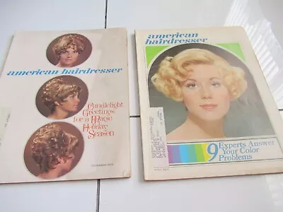 Vintage American Hairdresser LOT OF 2!  April & December 1970 NM Great Price! • $15.99