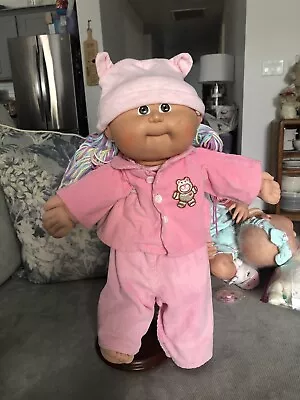 Cabbage Patch Kids  Corduroy Outfit Pink Teddy Bear Applique (outfit Only) • $10
