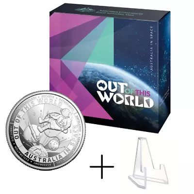 2024 $1 Dollar Out Of This World 'C' Mintmark Fine Silver Proof Coin RAM + Stand • $92