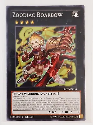 Zoodiac Boarbow - RATE-EN054 - Rare - 1st Edition - Yugioh • $5.99