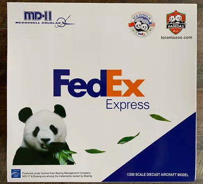 BRAND NEW JC WINGS 1:200 Scale FedEx McDONNELL DOUGLAS MD-11  PANDA EXPRESS !!! • $249.99