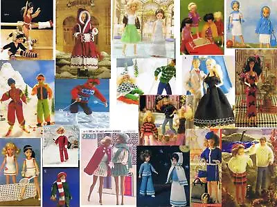 £2.75 • Buy 60+ Barbie Sindy Sized Small Doll Clothes Knitting Patterns On CD Disk Buy2GOF