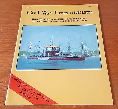 Civil War Times Illustrated - Monitor Virginia Naval Warship (1981) • $3.49