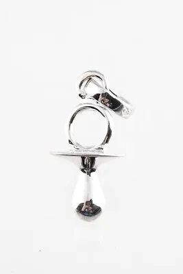 Sterling Silver Baby's Dummy Pacifier Bracelet Charm Pendant Locket Ladies Gift • £19.99