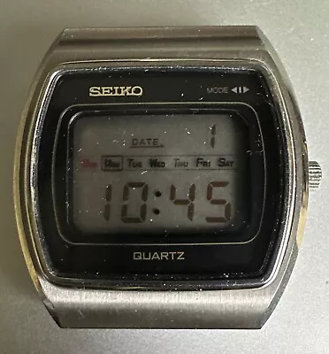 Vintage Seiko 0139-5000 LCD Digital Watch W/ Bracelet New Battery • $45