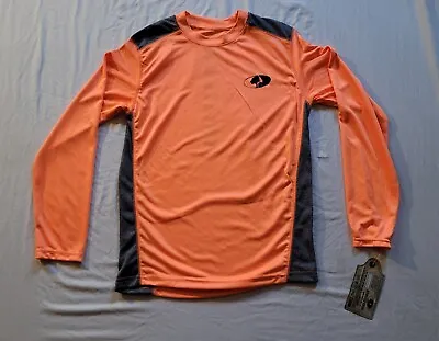 Mossy Oak Boys Shirt Large Long Sleeve Orange Sz(14-16) • $11.50