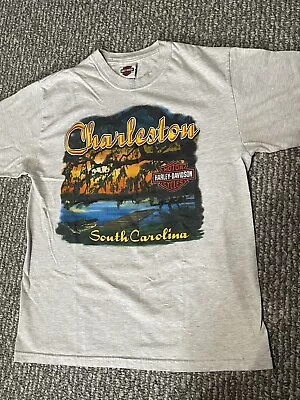 $25 • Buy VTG Harley Davidson “Low Country” Charleston, SC T- Shirt Size Medium
