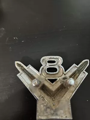 Vintage Ford V8 Emblem 3 W By 2-1/4h • $3