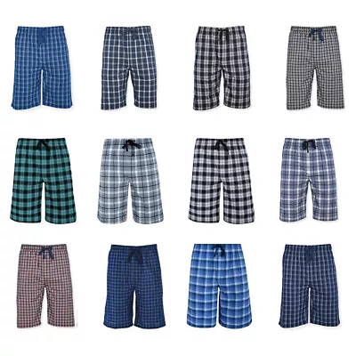 Men's Ultra-Soft Plaid Lounge Pajama Sleep Wear Shorts Classic Men Sleepwear • $10.70