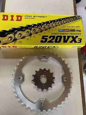 Yamaha Yfz 450 2004 - 2009 14 Front 38 Rear Chain And Sprocket Set Did Vx3 • $184.95