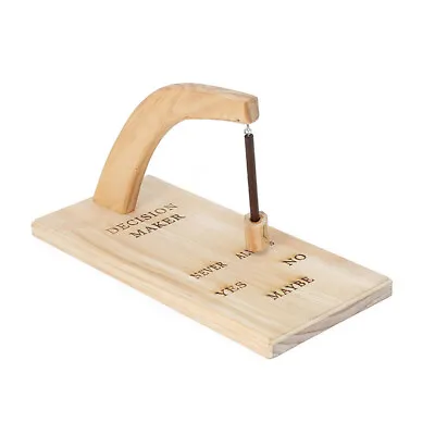 Wooden Decision Maker Magnetic Swing Pendulum Decision Desk Tabletop Game Toys • $24.99