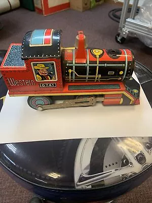 Vintage  Tin Litho  Friction Powered  Western  Loco  With Puffing Action  Daiya • $5.99