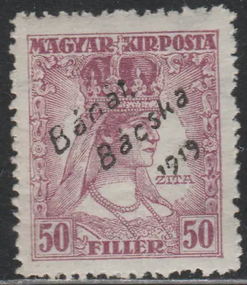 Hungary 1919 SC# 10N21 - Hungarian Stamp Of 1913-19 - Bacska - M-H Lot # 53 • $3.64