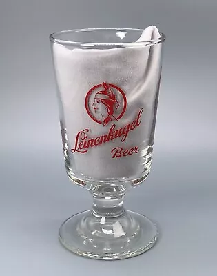 Leinenkugels Beer Glass Goblet / Vtg Barware Advertising / Man Cave Bar Decor • $12.50