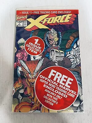 X FORCE # 1 Sealed POLYBAG With DEADPOOL EXCLUSIVE TRADING CARD Marvel Comics • $11.19