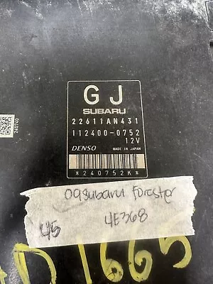 22611AN431 Subaru Forester Ecm Ecu Computer 2009 • $45