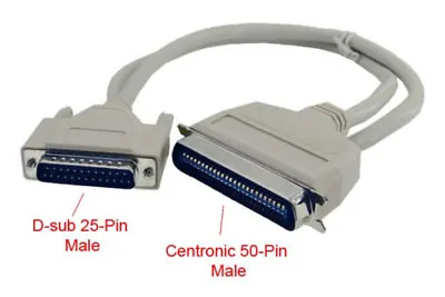 3FT DB25 Male To CN50 Male SCSI 50-Conductors Cable (SCSI DB25M - CN50M Cable) • $8.99
