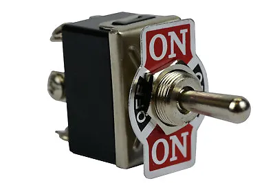 Heavy Duty Toggle Switch 20A 125V (ON)-OFF-(ON) DPDT 6 Terminal Momentary 2 SIDE • $6.48