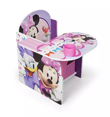 Chair For Toddlers And Girls Tables Activity Desk Disney Minnie Mouse Storage Bi • $65.99