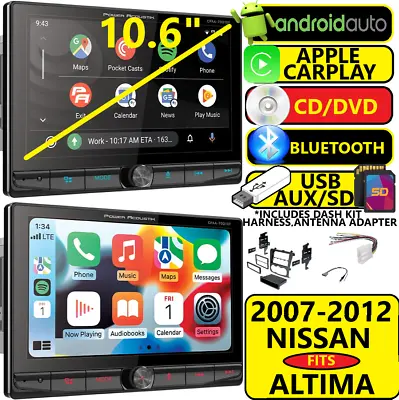 Fits Altima 07-12 Nav Bt Cd/dvd Apple Carplay Android Auto Usb Car Radio Stereo • $399.99