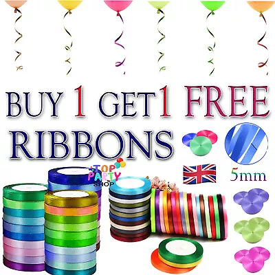 £1.99 • Buy 50 Meters Balloon Curling Ribbon For Party Gift Wrapping Balloons String Tie