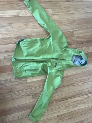 $31 • Buy Patagonia H2no Torrentshell Hooded Zip Rain Jacket Windbreaker Men Size S Green