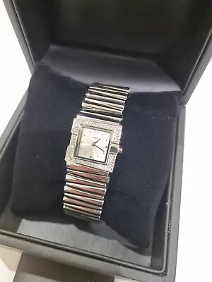 BRAND NEW Jag Ladies Watch Silver Steel  Band Crystal Square Bezel RRP $249 • $120