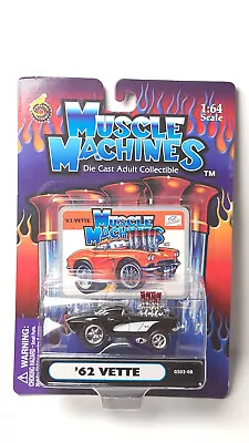 Muscle Machines '62 Corvette Black GS02-08 • $15.20