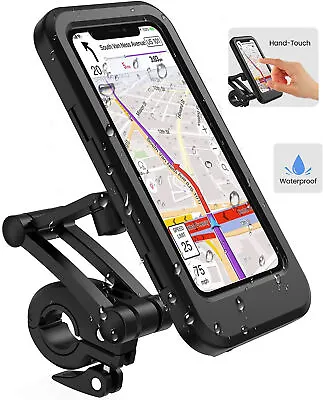 Waterproof Motorcycle Bicycle MTB Handlebar Phone Mount Bike Cell Phone Holder • $10.35