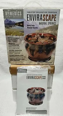 Homedics EnviraScape Natural Springs Tabletop Relaxation Fountain WF-SPR • $44.99