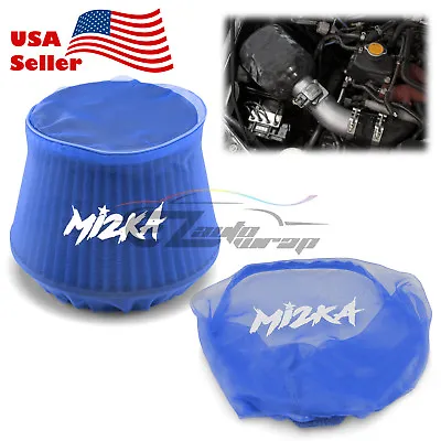 Blue Engine Cold Air Intake Pre Filter Conical Cover Water Repellent Washable • $14.88