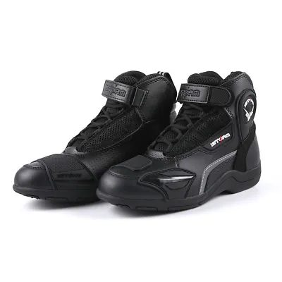 1Storm Men's Motorcycle Boots Rider Racing Black Hiking Trekking Outdoor Boots • $69.95