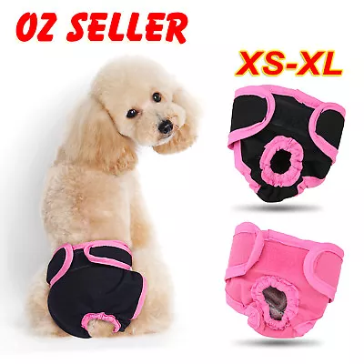 XS-XL Dog Cat Pet Female Nappy Diapers Shorts Season Sanitary Pants Underpants • $7.45