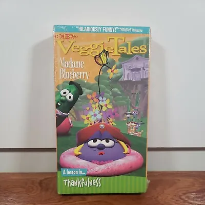 Veggie Tales Madame Blueberry Classic VHS Tape A Lesson In Thankfulness • $12