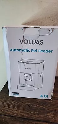 VOLUAS Automatic Programmable Cat Pet Feeder 4L Meal Timing Dry Food Meal • $32
