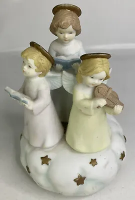 San Francisco Music Box - 3 Angels Singing “Amazing Grace” Music Box Statue • $24.99