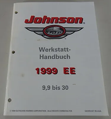Shop Manual Johnson / Evinrude Boat Engines Models 9.9 To 30 Stand 1998 • $106.34