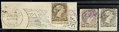 Canada 1870-1894 Used Size:17x21mm. Queen Victoria. • $87