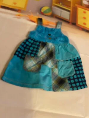 £8.99 • Buy Next Baby - Dungaree Cord Dress - Blue - 12 -18 Mo