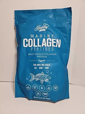 Hearthy Foods Marine Collagen Peptides Protien Powder 16 Oz 454g - 6/25 • $23.49