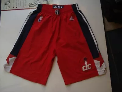 Washington Wizards NBA Red Adidas Basketball Shorts Size UK Medium. • £22