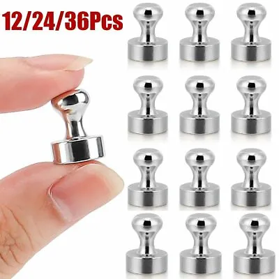 Small Strong Fridge Magnets Magnetic Memo Push Pins For White Boards • $8.05