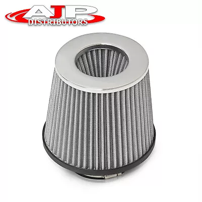 For Scion 2.5  Jdm Mesh Air Cold Short Intake Filter Dry Cone Silver • $14.99