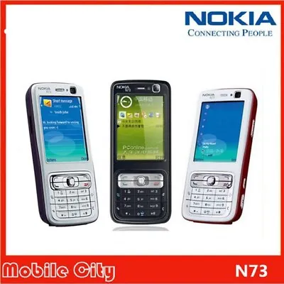 $45.99 • Buy Nokia N73 Bluetooth 3.2MP Camera 3G Keyboard Cell Phone Unlocked Original 2.4 In