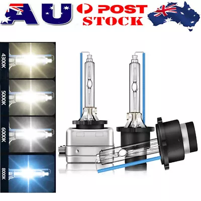 Pair D1S D2S D3S D4S HID Xenon Headlight Bulb Globes 4300K/5000K/6000K/8000K 35W • $32.99