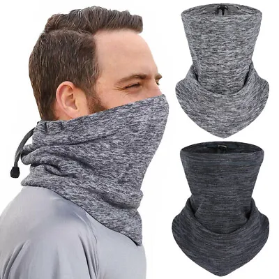 Winter Fleece Neck Warmer Scarf For Men Women Cycling Ski Neck Gaiter Face Mask • $3.99