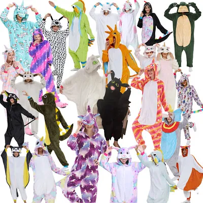 £19.04 • Buy Unisex Flannel Pyjama Pajamas Kigurumi Onesie11 Adult Animal Cosplay Costume New