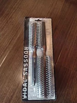 Vtg Vidal Sassoon Curl Definition Style Round Hair Brush Combo 2 Pack VS7320 NOS • $17