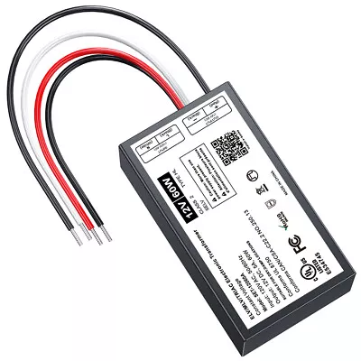 Constant Voltage Output Dimmable LED Transformer Driver For Indoor/Outdoor LED L • $28.49